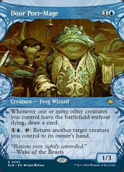 MTG Bloomburrow SHOWCASE R Dour Port-Mage #0303 - Image 1