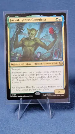 Jackal, Genius Geneticist - 0131 - Marvel's Spider-Man MTG - NM/M RARE Regular - Image 1
