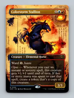 Colorstorm Stallion (Borderless) 0299 (R) MTG Secrets of Strixhaven (SOS) - Image 1