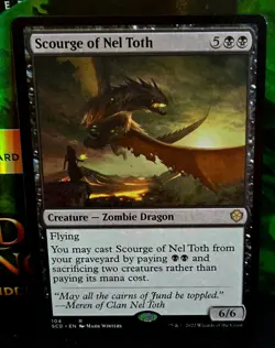 magic the gathering - Scourge of Nel Toth - Creature - Zombie Dragon - Rare - Image 1