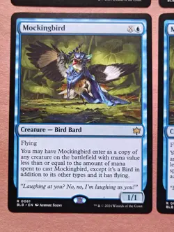 4x Mockingbird **NEAR MINT** **UNPLAYED** MTG - Image 5