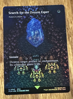 MTG Final Fantasy Through the Ages, Search for the Frozen Esper -Borderless Foil - Image 1