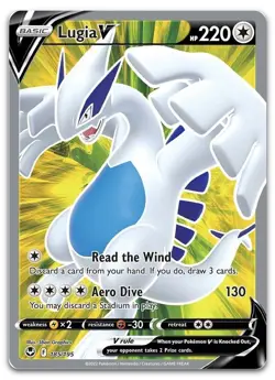 Lugia V (Full Art) #185/195 (Holo) (NM) SWSH12: Silver Tempest SWSH12 Pokemon - Image 1