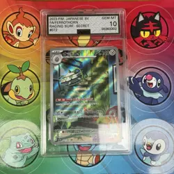 Pokemon TCG Sv3a Raging Surf Ferrothorn 072/062 Secret Art Rare Holo Japanese - Image 1