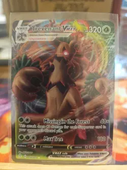 Pokemon TCG Trevenant VMAX Rainbow Holo Ultra Rare Card 14 - Image 1