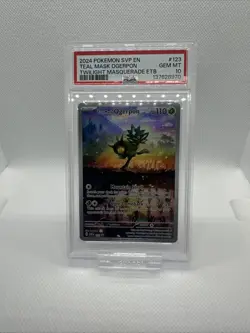 2024 POKEMON SVP EN-SV BLACK STAR PROMO #123 TEAL MASK OGERPON TM ETB PSA 10 - Image 2