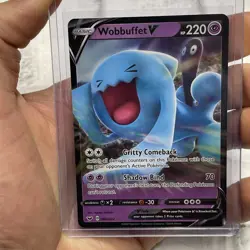 Pokemon Wobbuffet V 086/202 Sword & Shield- NM Ultra Rare Pokemon Card Nintendo - Image 1