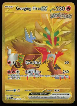 Gouging Fire ex 214/162 Hyper Rare Temporal Forces Pokemon English NM - Image 1