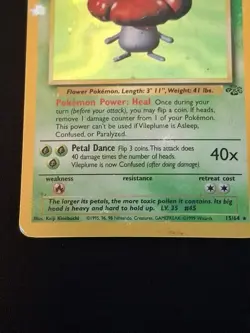 Pokemon TCG Vileplume Jungle 15/64 Holo Unlimited Holo Rare Any 3 Free Ship - Image 5