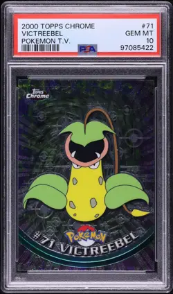 2000 Pokemon Topps Chrome TV Series Victreebel #71 PSA 10 - Image 1