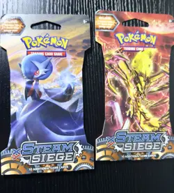 Lot Of (2) 2016 Pokemon XY Steam Siege Sleeved Booster Packs New Factory Sealed - Image 1