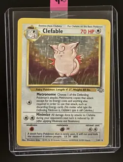 Pokemon Clefable Jungle Set Holo Rare 1/64 Unlimited Vintage Card TCG GR - Image 3