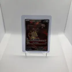 Pokemon TCG Team Rockets Meowth 203/182 Illustration Rare Destined Rivals - Image 1
