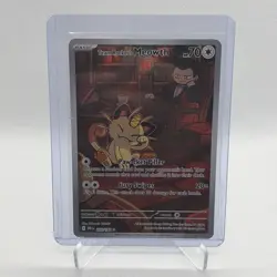 Pokemon TCG Team Rockets Meowth 203/182 Illustration Rare Destined Rivals - Image 2