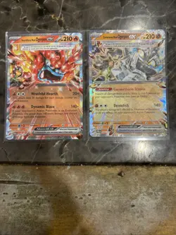 Pokemon TCG Cornerstone Mask Ogerpon EX and Hearthflame Mask Operpon EX NM - Image 1