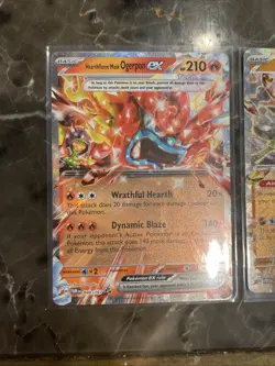 Pokemon TCG Cornerstone Mask Ogerpon EX and Hearthflame Mask Operpon EX NM - Image 3