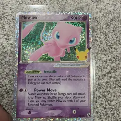 Pokemon TCG Mew EX 88/92 Celebrations Classic Collection Holo NM - Image 1