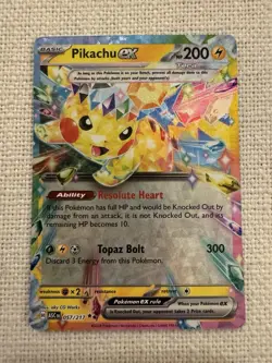 Pikachu ex 57/217 Double Rare Holo Ascended Heroes Pokemon TCG 2026 NM - Image 1