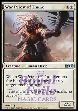 War Priest of Thune 2x FOIL MTG M13 Core Set Uncommon MINT white - Image 1