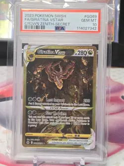2023 POKEMON SWORD & SHIELD CROWN ZENITH SECRET FULL ART/GIRATINA VSTAR PSA 10 - Image 1