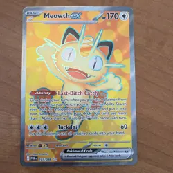 Pokemon Meowth Ex Full Art TCG Perfect Order 107/088 Near Mint - Image 1