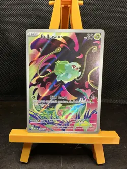 Pokemon Bulbasaur Me01 Mega Evolution Illustration Rare Holo 133/132 NM - Image 1