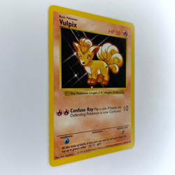 MISPRINT BLUE SMUDGE VULPIX 68/102 BASE SET SHADOWLESS MP POKEMON - Image 2