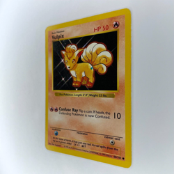 MISPRINT BLUE SMUDGE VULPIX 68/102 BASE SET SHADOWLESS MP POKEMON - Image 3