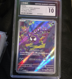 Pokemon Gastly CGC 10 Wild Force 080/071 Art Rare Holo Japanese 2024 - Image 1