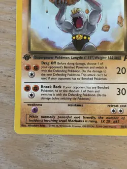 2000 Pokemon Team Rocket #40/82 Dark Machoke 1st Edition - Image 3
