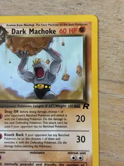 2000 Pokemon Team Rocket #40/82 Dark Machoke 1st Edition - Image 5