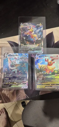 JUMBO VMAX Pokemon Set Flareon SWSH180 Vaporeon SWSH182 Jolteon SWSH184 - Image 1