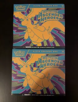 Pokemon Ascended Heroes ETB Lot Of 2 - Image 1