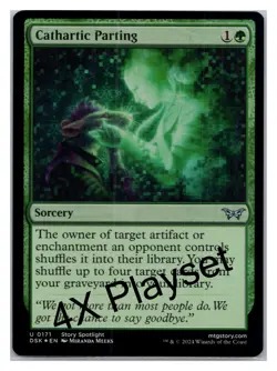 (4X) FOIL Cathartic Parting Duskmourn - MTG Magic the Gathering Card - Image 1