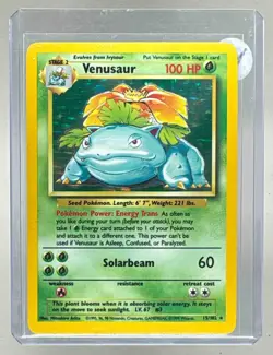 Venusaur 1999 Pokemon Unlimited #15 Rare Holo (A) - Image 1