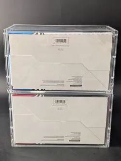 2x Pokemon Black Bolt White Flare Sealed Booster Bundle Display Case W/Acrylic - Image 2