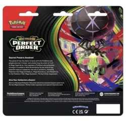 Pokemon TCG Mega Evolution: Perfect Order 3-Pack Blister - Chikorita Promo - NEW - Image 2