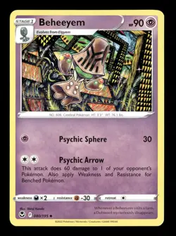 Beheeyem Silver Tempest 080/195 Pokemon LP Shinji Kanda - Image 1