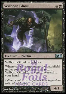Veilborn Ghoul 4x FOIL MTG M13 Core Set Uncommon MINT black - Image 1