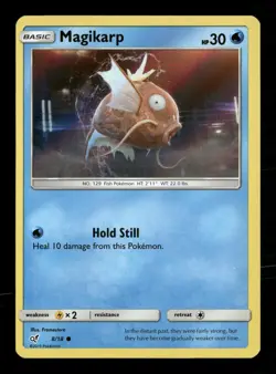 Magikarp Detective Pikachu 8/18 Pokemon Holo Near Mint Framestore - Image 1