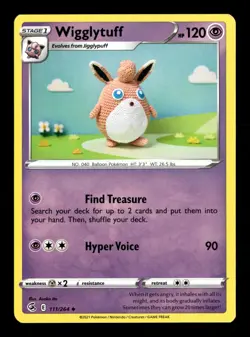 Wigglytuff Fusion Strike 111/264 Pokemon LP Asako Ito - Image 1