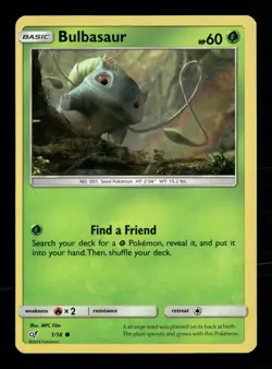 Bulbasaur Detective Pikachu 1/18 Pokemon Holo Near Mint MPC Film - Image 1