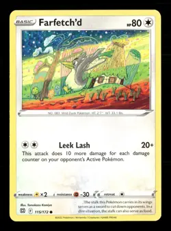 Farfetch'd Brilliant Stars 115/172 Pokemon Near Mint Tomokazu Komiya - Image 1
