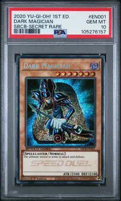 2020 YU-GI-OH! SPEED DUEL: BATTLE CITY BOX #EN001 DARK MAGICIAN PSA 10 - Image 1