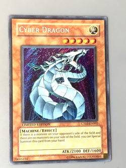 yugioh Cyber Dragon CT03-EN002 Secret Rare Limited Edition damage - Image 1