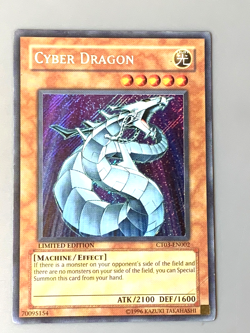 yugioh Cyber Dragon CT03-EN002 Secret Rare Limited Edition damage - Image 2
