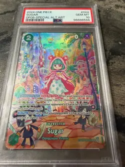 2024 ONE PIECE OP06-WINGS OF THE CAPTAIN SPECIAL ALTERNATE ART #024 SUGAR PSA 10 - Image 1
