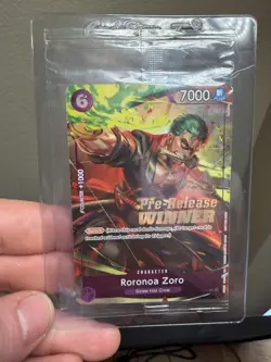 Roronoa Zoro (OP-06 Pre-Release Tournament) [Winner] P-045 SEALED - Image 3