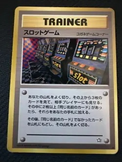 Slot Machine Arcade Game Pokemon Banned Promo Trainer Neo Genesis 1999 Vintage - Image 1