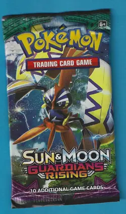 Pokemon "Guardians Rising" 10-Card Sealed Booster Pack (Tapu Koko) X1 - Image 1